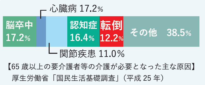 10人に1人 転倒から要介護へ